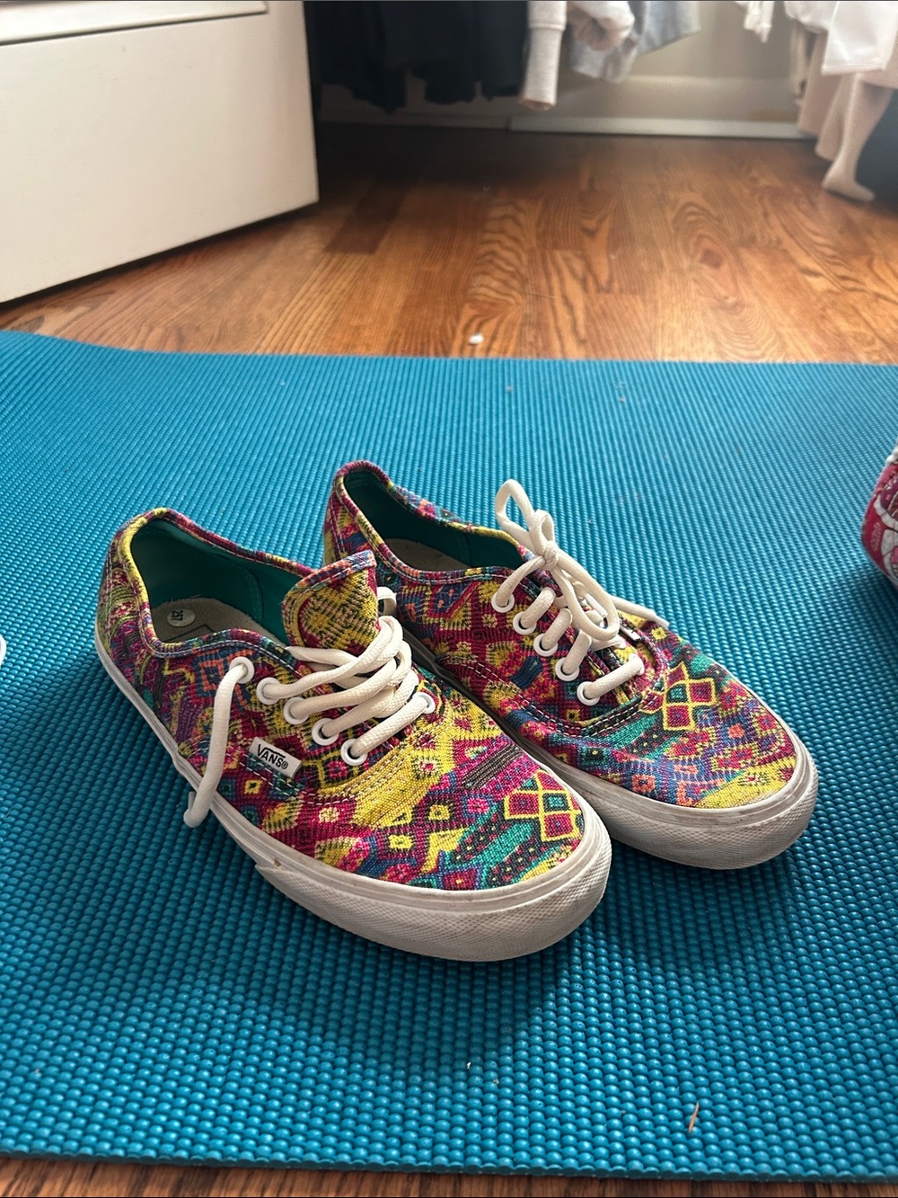 Vans Colorful Aztec-Style Low Top Sneakers